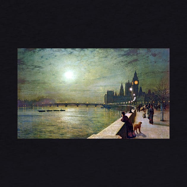 John Atkinson Grimshaw Reflections on the Thames by pdpress